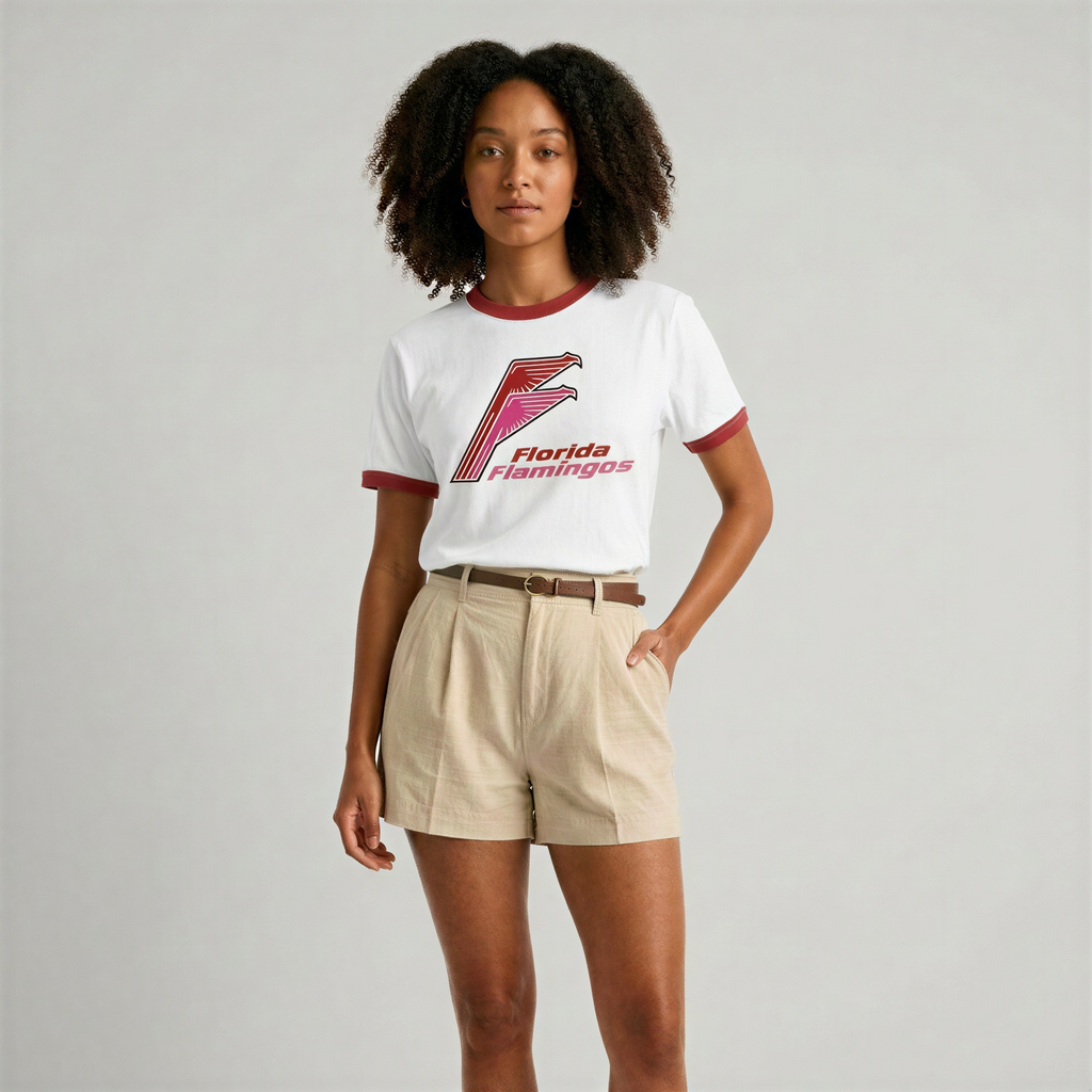 Florida Flamingos Ringer Tee