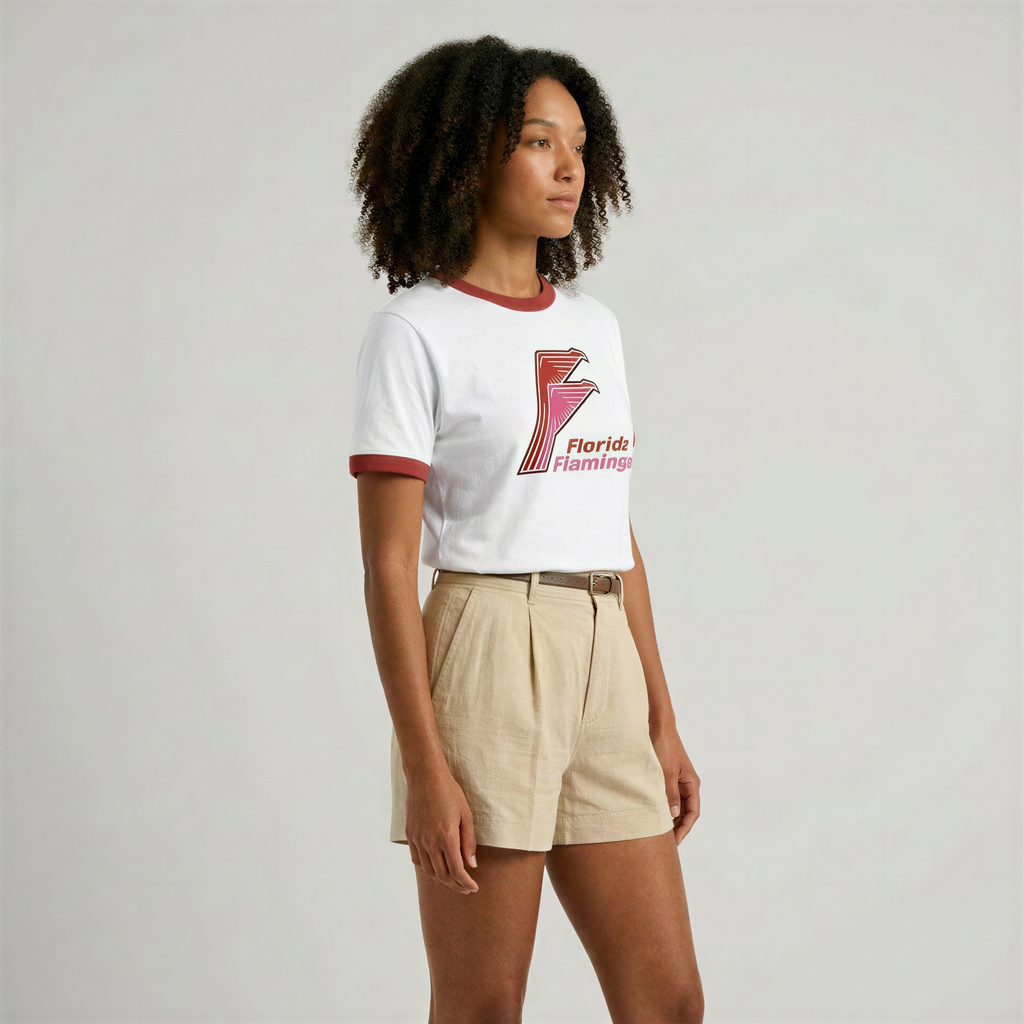 Florida Flamingos Ringer Tee