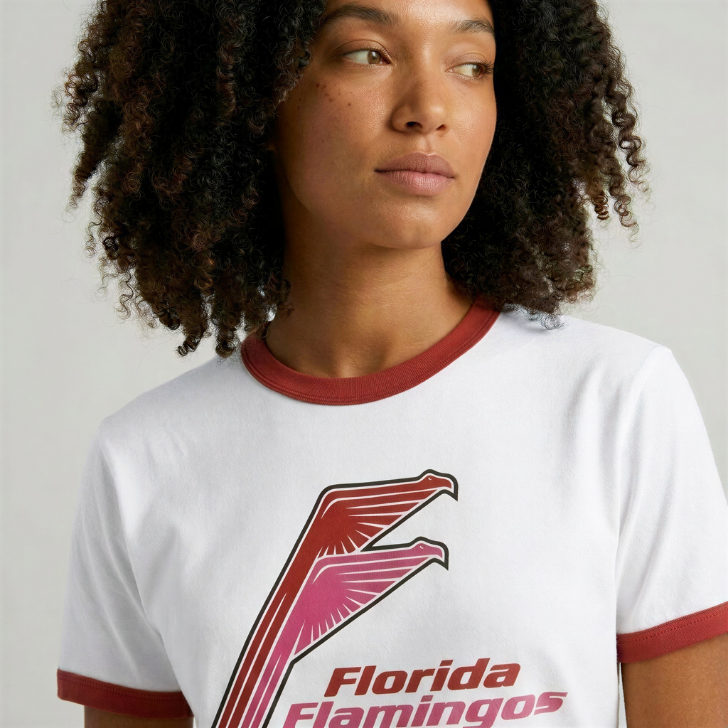 Florida Flamingos Ringer Tee