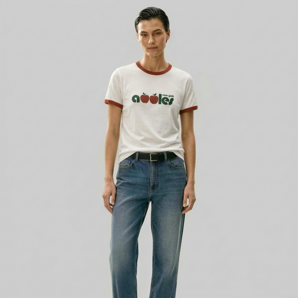 New York Apples Ringer Tee