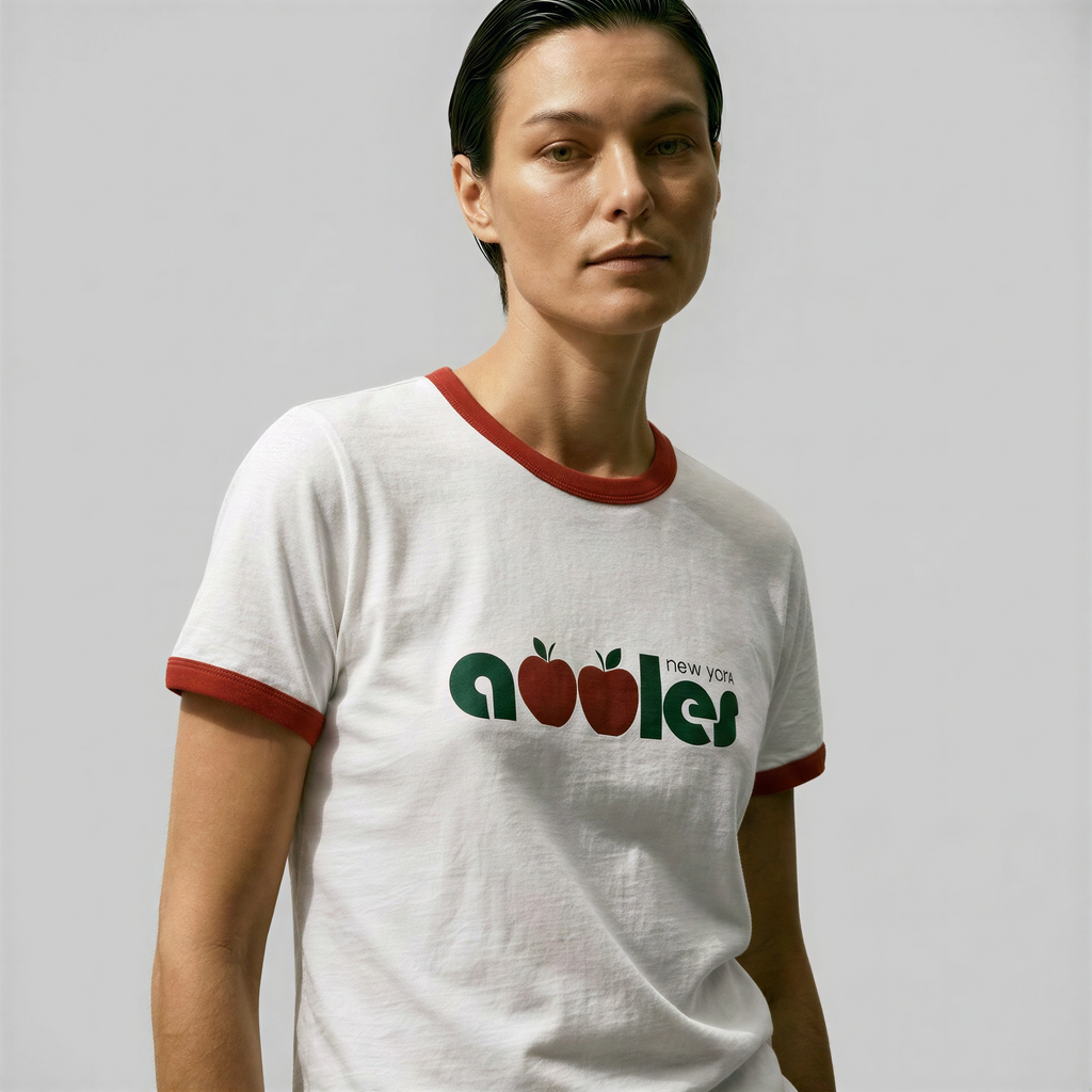 New York Apples Ringer Tee